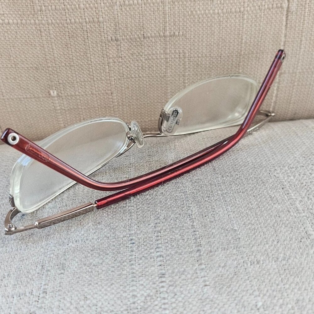 Coach Women Eyeglasses HANNAH 105 SAND Half Rim Glasses 50[]17 135 Eye Wear - Picture 5 of 12
